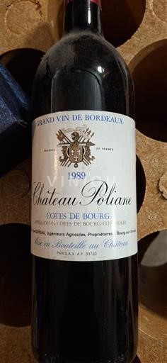 Burdeos Côtes-de-bourg Château Poliane 1989