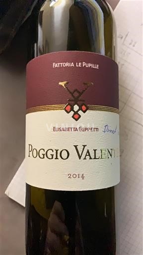 Toscane Morellino di Scansano Fattoria Le Pupille Poggio Valente 2014