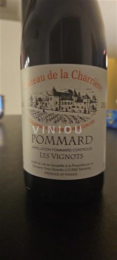 Burgundy Pommard Château La Charrière Les Vignots 2024