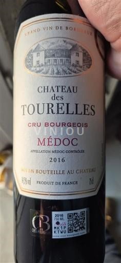 Bordeaux Médoc Château S Tourelles 2016