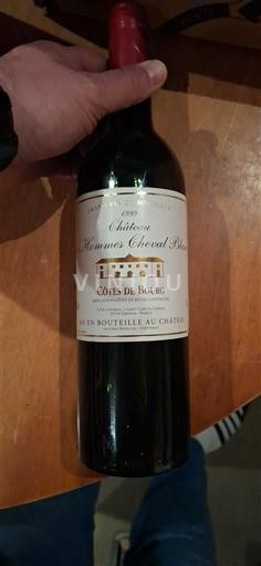 Burdeos Côtes-de-bourg Château Hommes Cheval Blanc 1999