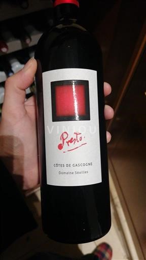 Sydväst Côtes de Gascogne Domaine Séailles Presto Icke årgångsbetecknad