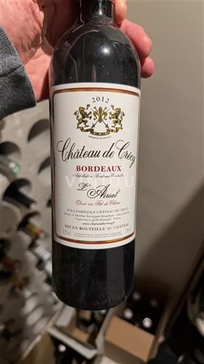 Burdeos Bordeaux Château Crez Les Arnaud 2012