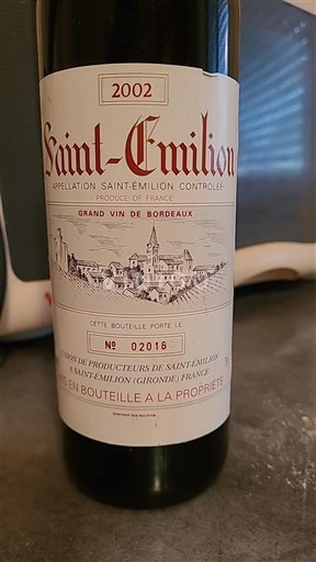 Bordeaux Saint-Émilion Union de Producteurs de Saint-Émilion 2002