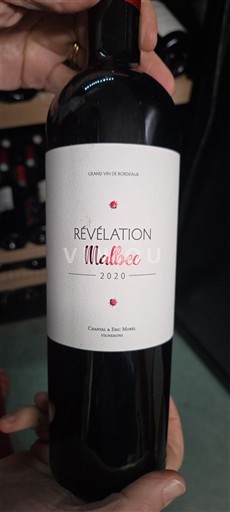 Burdeos Bordeaux Château À Bac-Murat Révélation Malbec 2020