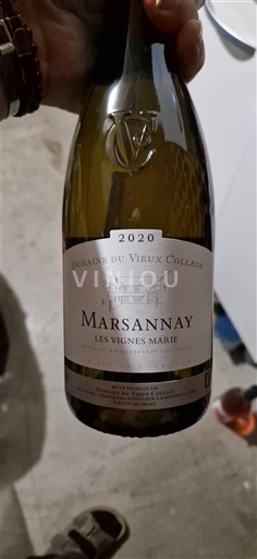 Borgonha Marsannay Domaine Vieux Collège Les Vignes Marie 2020