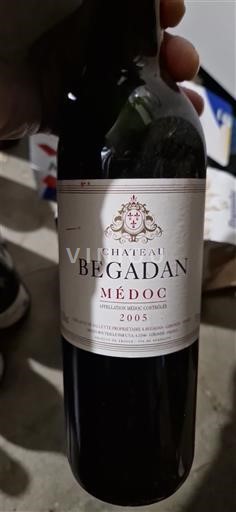 Bordéus Médoc Château Begadan 2005