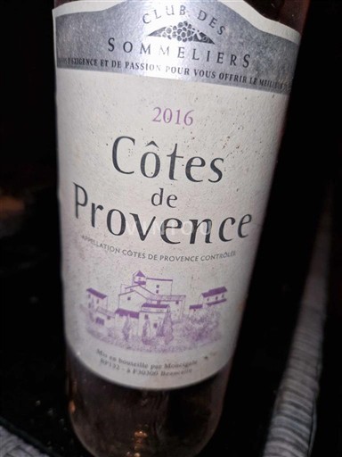 Provansa Côtes-de-Provence Club des Sommeliers 2016