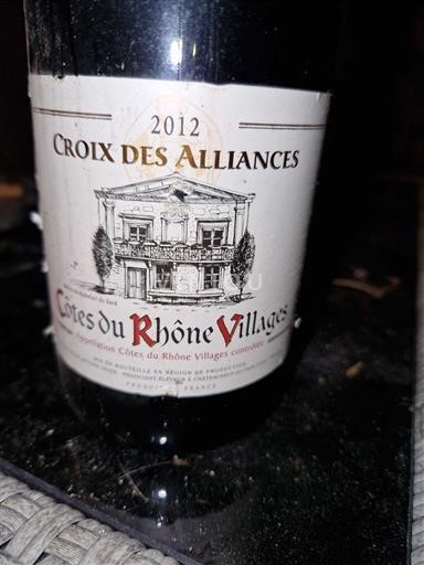 Rhône-dalen Côtes-du-Rhône-Villages Croix des Alliances 2012