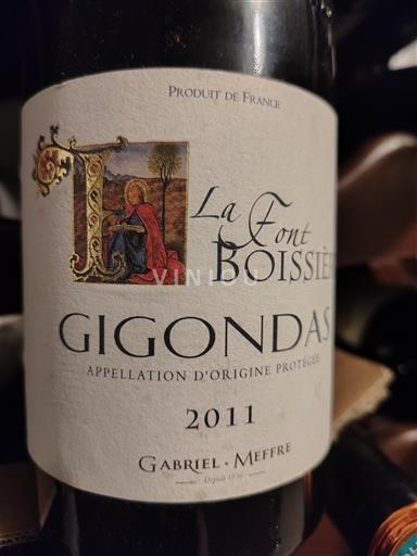 Rhône-dalen Gigondas Gabriel Meffre La Font Boissière 2011