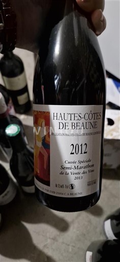 Burgundi Beaunen Ylämaat Cuvée Spéciale Semi-Marathon de la Vente des Vins 2012