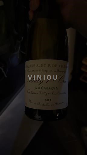 Borgogna Non specificato Premier Cru Domaine A. et P. de Villaine Grésigny 2013