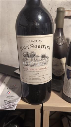 Bordeaux Saint-Émilion Grand Cru Château Haut-Segottes 1998