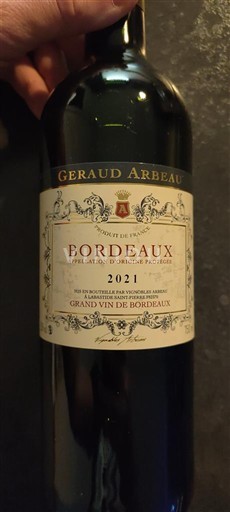 Bordeaux Geraud Arbeau 2021