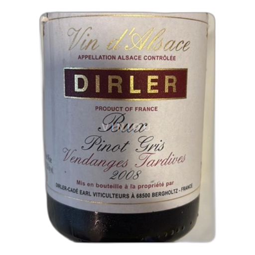 Alzacija Alsace Grand Cru Vendanges Tardives Dirler-Cadé Kessler 2008