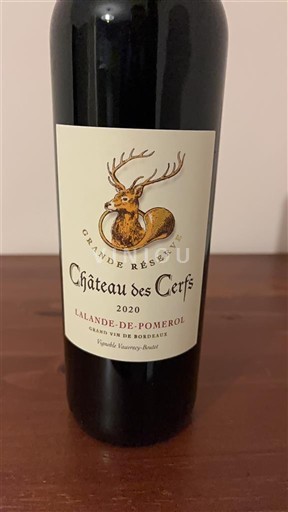 Bordeaux Lalande-de-Pomerol Château S Cerfs Grande Réserve 2020