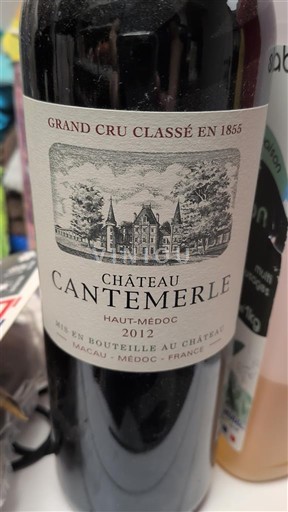 Bordeaux Haut-Médoc Grand Cru Classé Château Cantemerle 2012