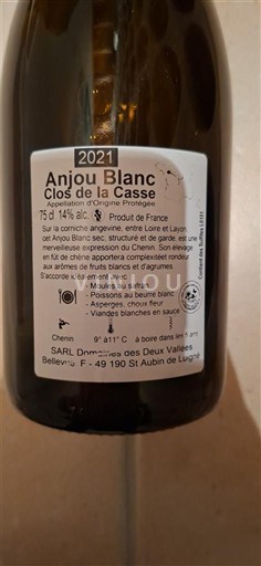 Alsace Pinot blanc Domaine S Deux Vallées Clos de la Casse 2021