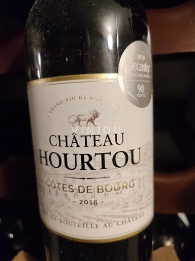 Burdeos Côtes-de-bourg Château Hourtou 2016