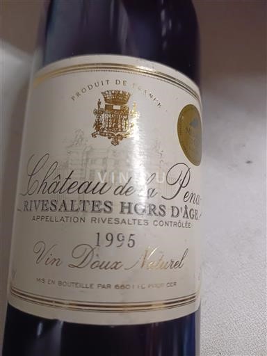 Roussillon Rivesaltes Château La Pena Rivesaltes Hors d'Âge 1995