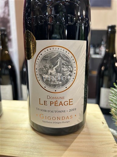 Rhônen laakso Gigondas Domaine Le Péage En Soir d'Automne 2019