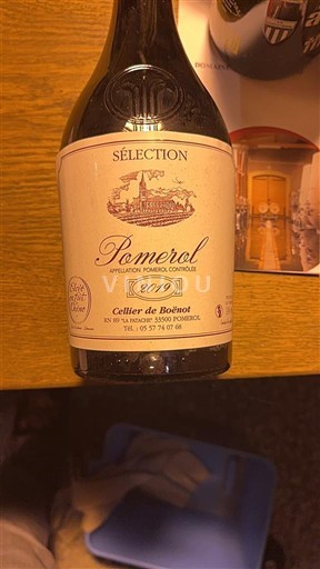 Bordeaux Pomerol Cellier de Boënot Sélection 2019