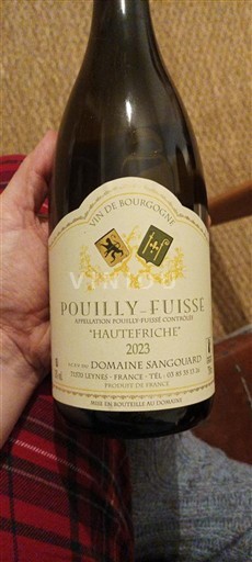 Bourgogne Pouilly-fuissé Domaine Sangouard Hauterfriche 2023