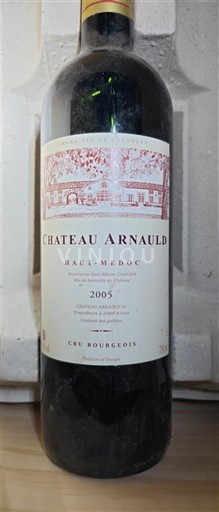 Bordo Haut-Médoc Cru Bourgeois Château Arnauld 2005