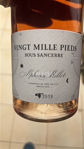 Loire Valley Sancerre Alphonse Mellot Vingt Mille Pieds Sous Sancerre 2019