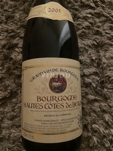 Burgundy Unspecified Domaine Olivier Lebeault 2005
