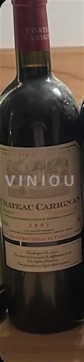 Bordeaux Premières Côtes de Bordeaux Château Carignan 2001