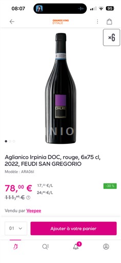 Kampanien Ospecificerad Feudi di San Gregorio 2022