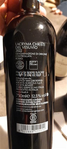 Campania Wines Unspecified Feudi di San Gregorio 2022