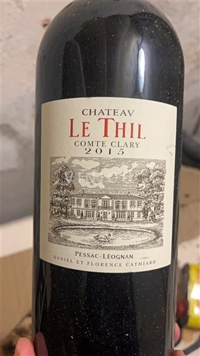 Bordeaux Pessac-Léognan Château Le Thil Comte Clary 2015