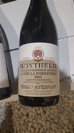 Burgundy Monthélie Edgar D’Esplot La Forestière 2023