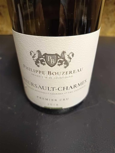Burgundi Meursault Premier Cru Philippe Bouzereau Charmes 2018