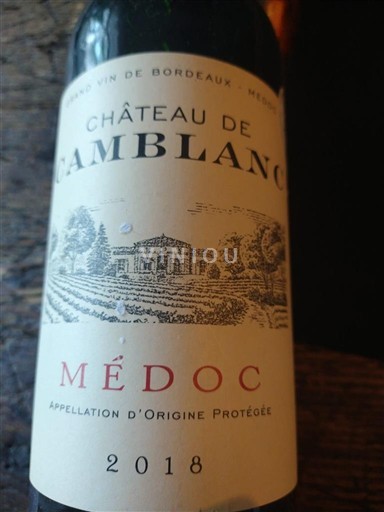 Bordéus Médoc Château Camblanc 2018