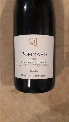 Bourgogne Pommard Quentin Jeannot Vieilles Vignes 2020