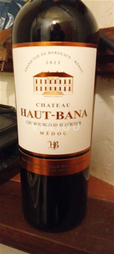 Bordeaux Médoc Cru Bourgeois Supérieur Château Haut-Bana 2023