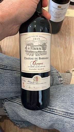 Bordeaux Graves Château Barrailh Rubis 2019