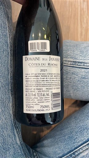 Rhônevallei Côtes-du-rhône Domaine La Janasse 2021