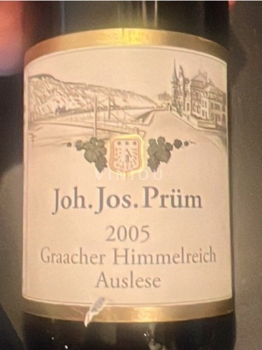 Mosela Joh. Jos. Prüm Graacher Himmelreich Riesling Spätlese 2005