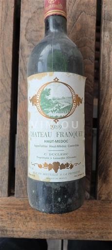 Bordeaux Haut-Médoc Château Franquet 1989