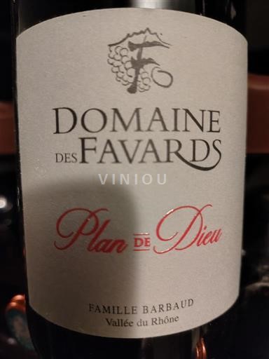 Rhônen laakso Määrittelemätön Domaine S Favards Plan de Dieu 2022