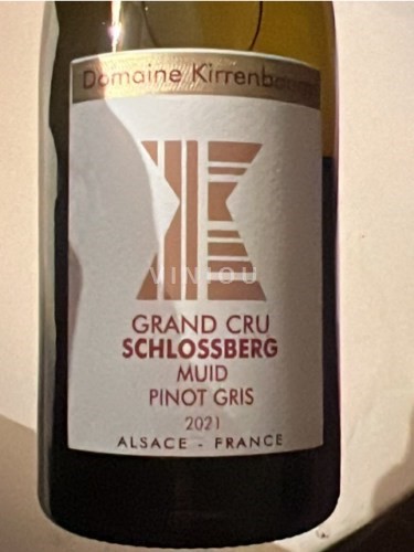Alsace Alsace Grand Cru Grand Cru Domaine Kirrenbourg Muid Pinot Gris Alsace Grand Cru 'Schlossberg' 2021