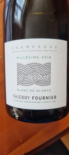 Champagne Champagner Thierry Fournier Blanc de Blancs 2018