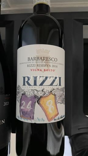Piedmont Barbaresco Rizzi Boito Barbaresco Riserva 2016