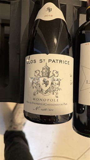 Rona dolina Châteauneuf-du-Pape St Patrice Monopole Châteauneuf-du-Pape 2018