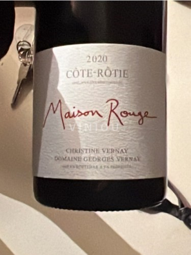 Vallée du Rhône Côte-rôtie Domaine Georges Vernay Maison Rouge Côte-Rôtie 2020