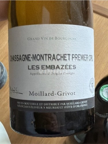 Bourgogne Chassagne-Montrachet Premier Cru Moillard-Grivot Chassagne-Montrachet 1er Cru 'Les Embazées' Rouge 2016